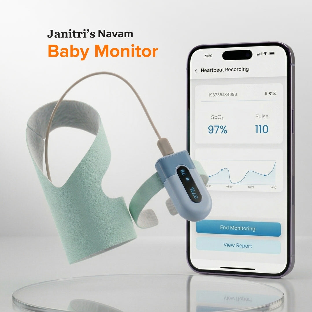 Navam Baby Monitor – Smart Monitoring for Oxygen, Pulse, Movement & Sleep Patterns