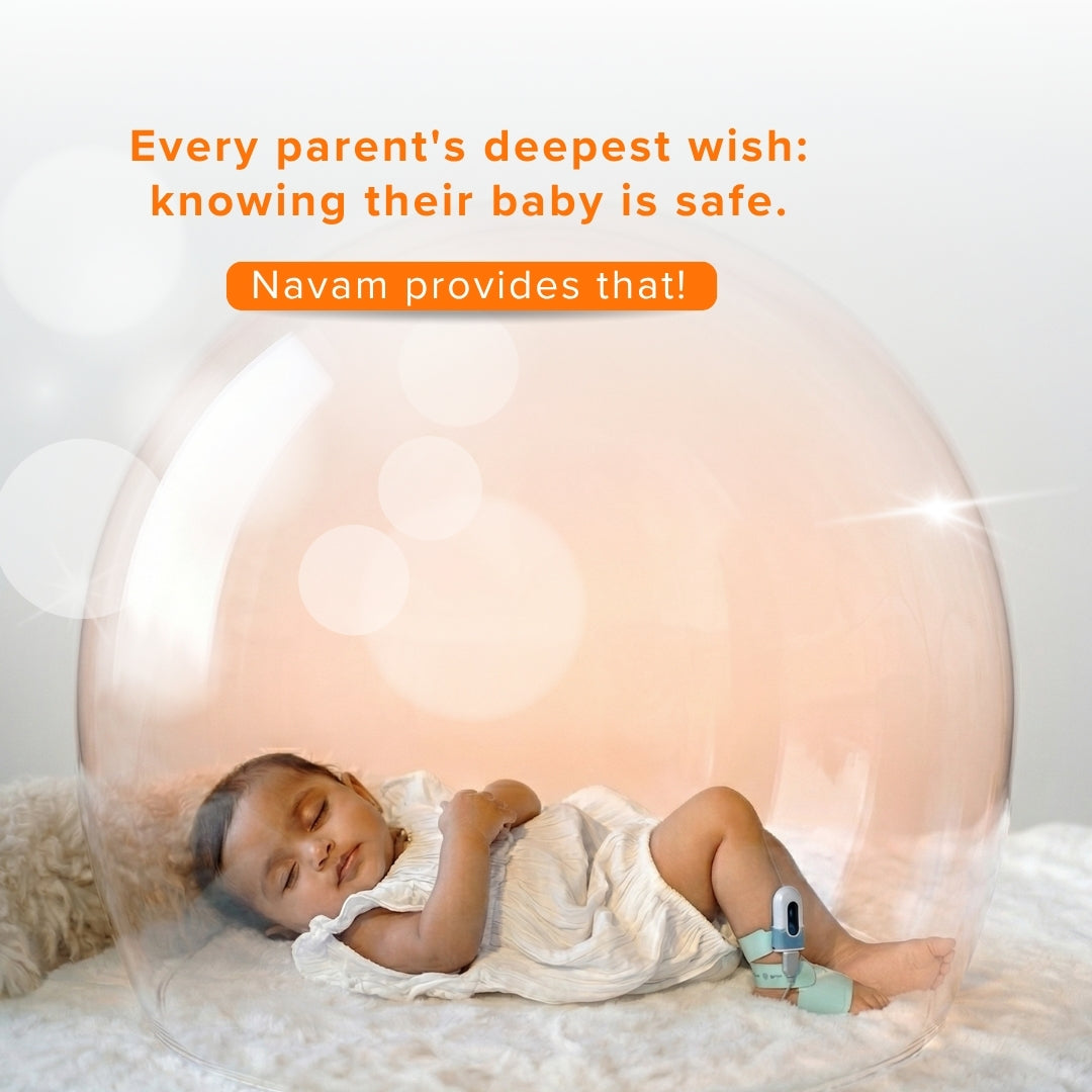 Navam Baby Monitor – Smart Monitoring for Oxygen, Pulse, Movement & Sleep Patterns