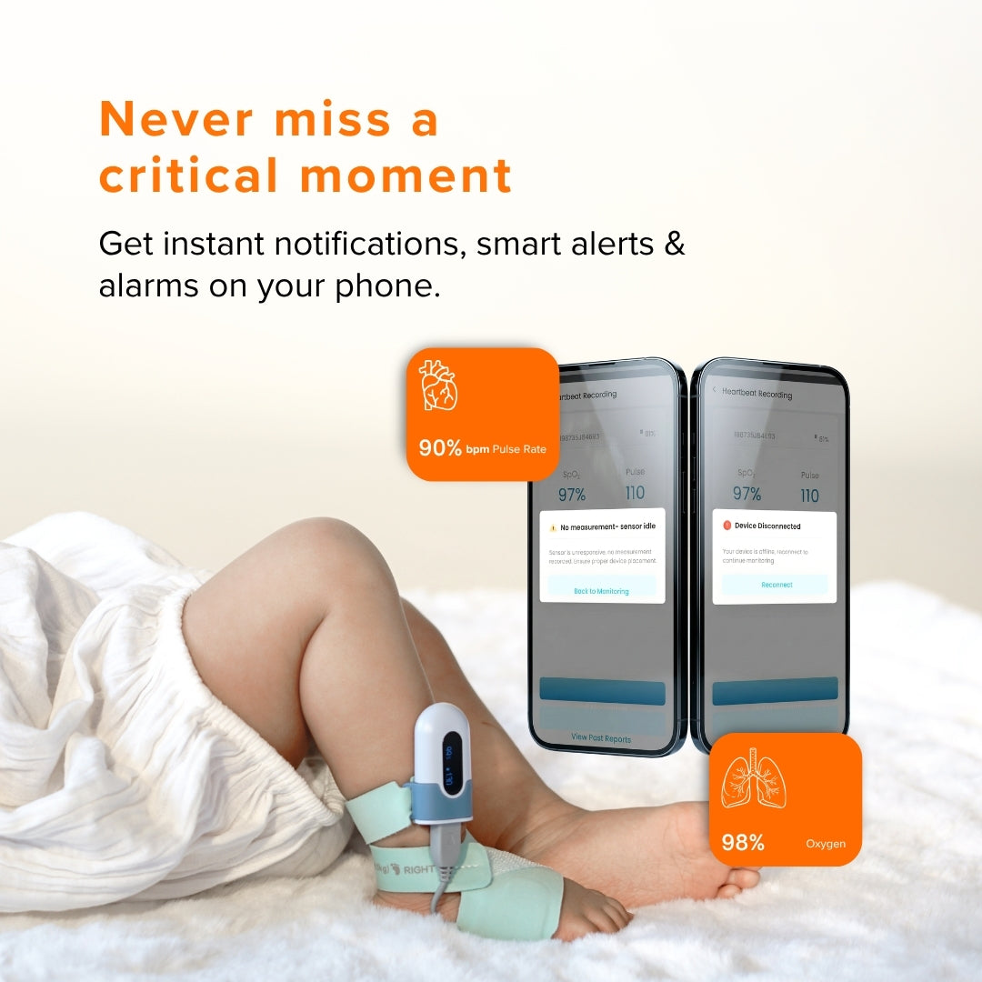 Navam Baby Monitor – Smart Monitoring for Oxygen, Pulse, Movement & Sleep Patterns