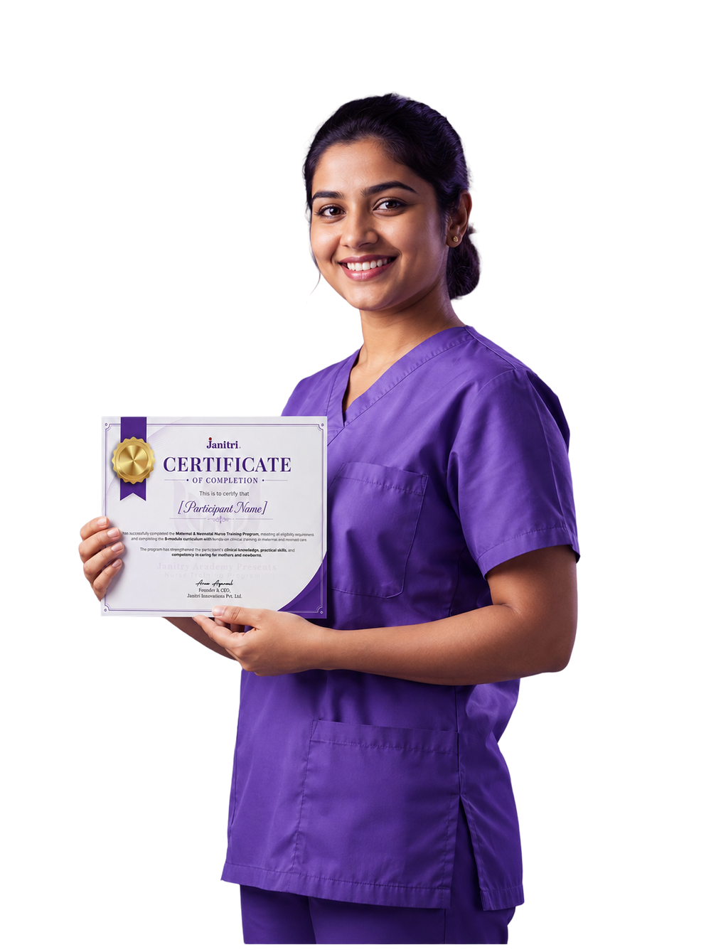 Nurse with Certificate